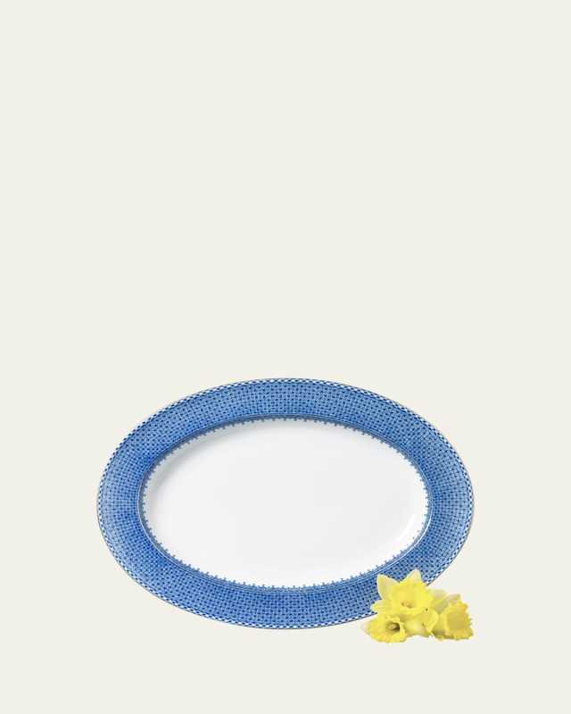 Blue Lace Oval Platter